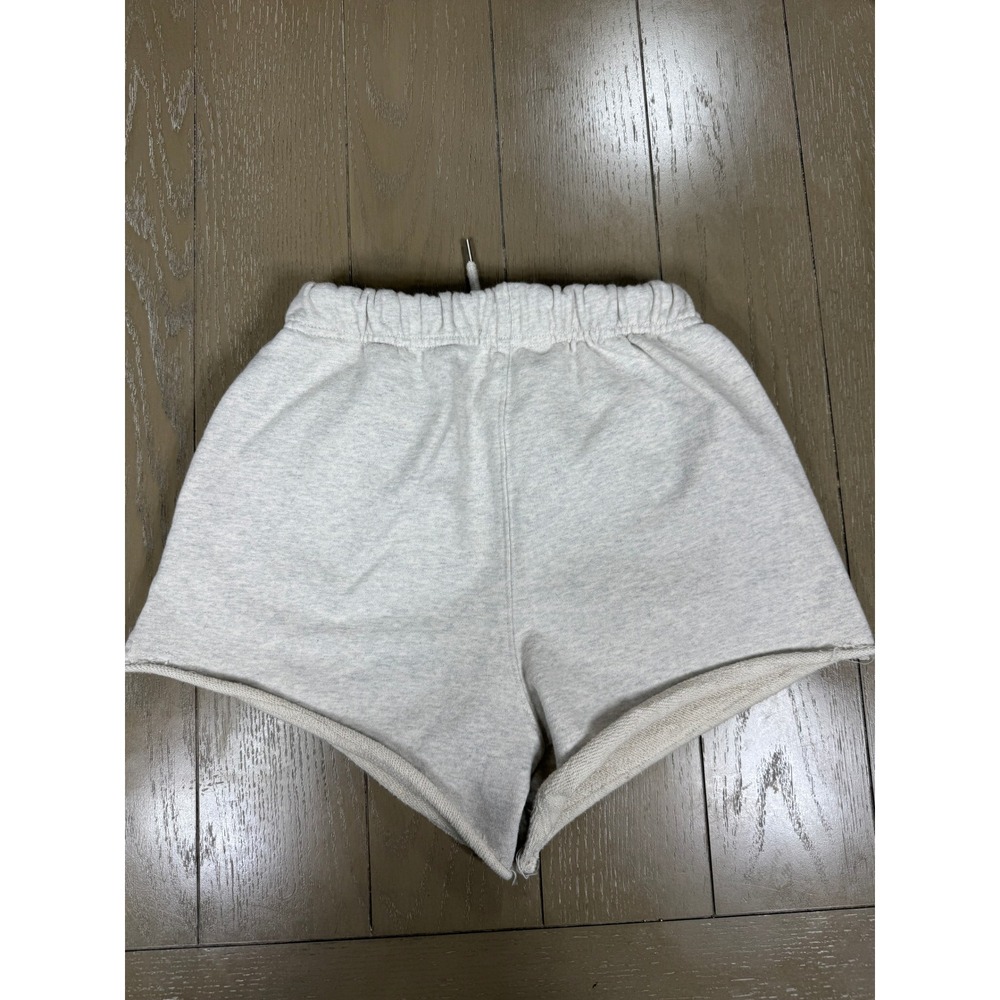 Mardi Mercredi Shorts Womens Small Gray Heather‎ Cotton French Terry Logo Sweat - Picture 3 of 14